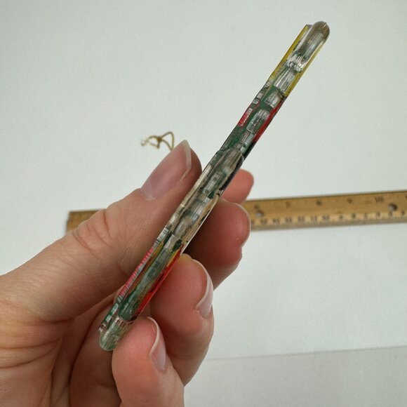 Vtg Mickey Mouse Sleeping Under Christmas Holiday Tree Ornament Disney Plastic - Picture 9 of 9